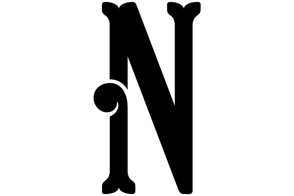 Black Letter 'N'