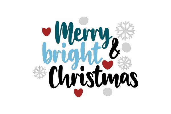 Merry bright & Christmas
