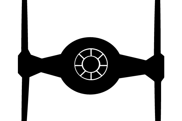 Classic Silhouette of a TIE Fighter - Star Wars