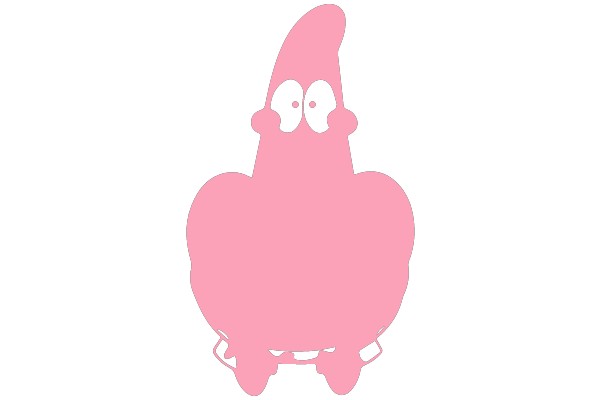 Pink Character Silhouette