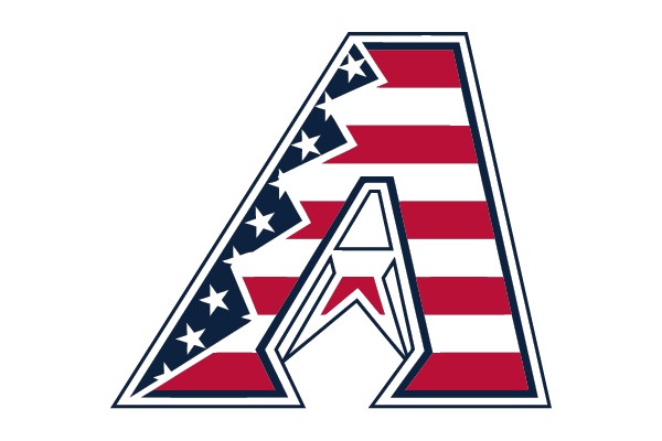 American Flag Letter A