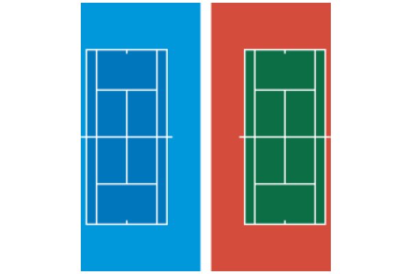 A Visual Comparison of Tennis Court Layouts