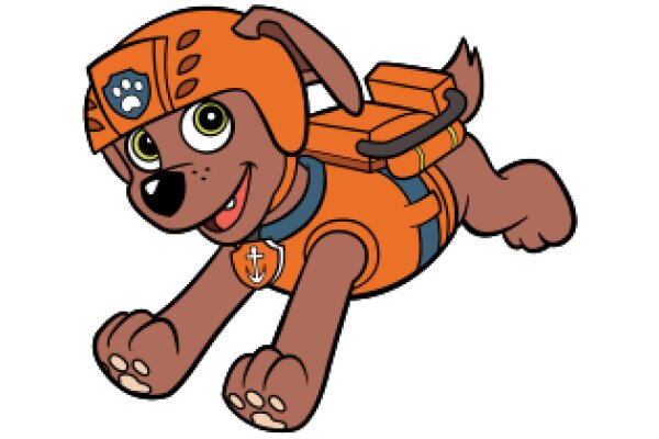 Adventure Awaits: The Orange Canine Companion