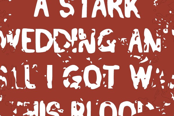 A Stark Wedding Bloodstain