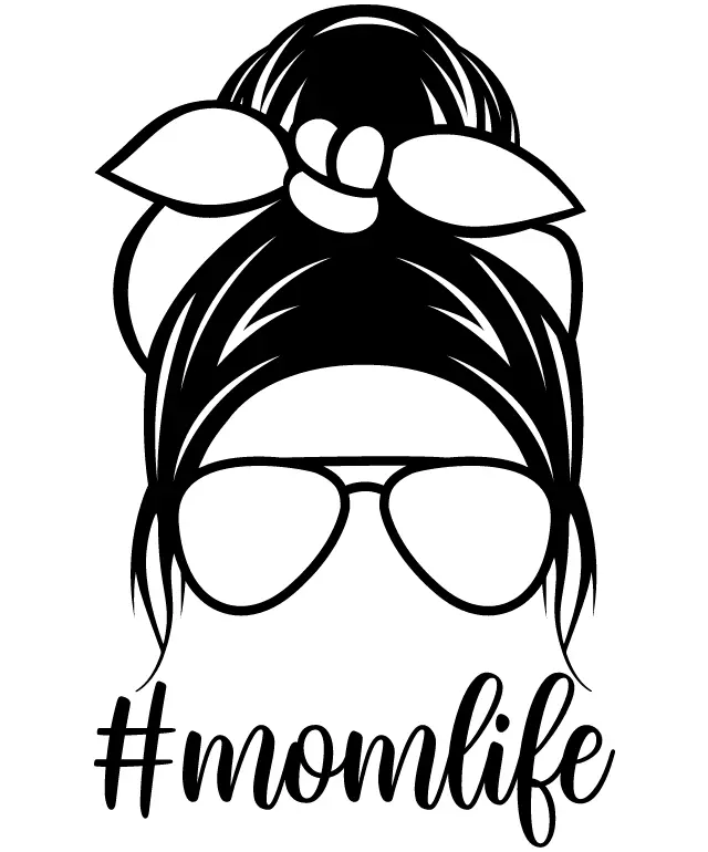 MomLife: AWoman with Glasses and a Bow in Her Hair