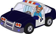 A Police Officer's Day Off: A Cartoon Illustration