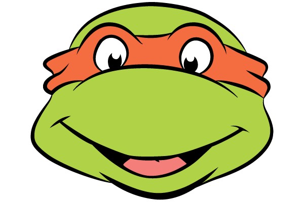 Turtle Character with Red Mask