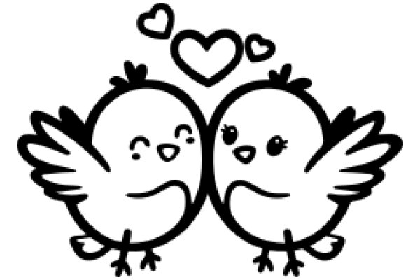 A Heartwarming Embrace: Two Birds Share a Moment of Love