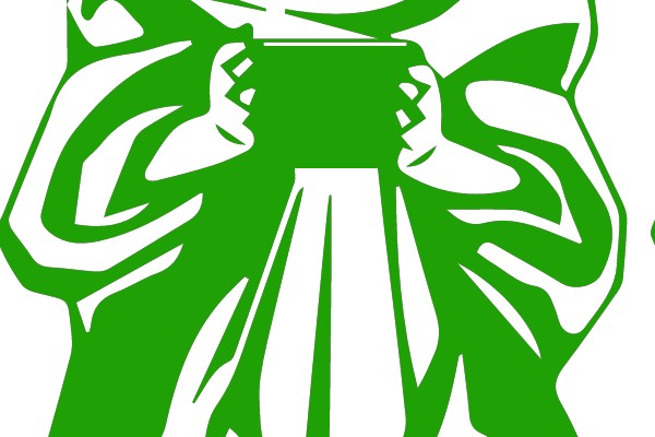Yoda Holding a Coffee Cup