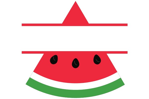 Vibrant Red and Green Watermelon Logo