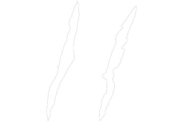 Abstract White Lines on Black Background