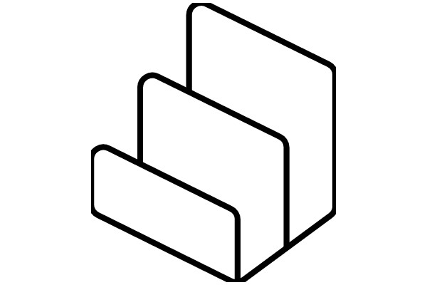 Simplified Icon of a Stack of Three Boxes