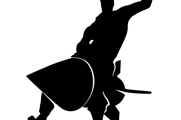 Sword-Swinging Warrior in Action