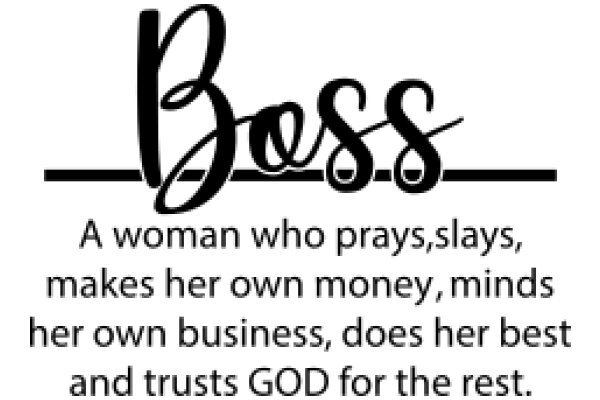 Boss: A Woman Who Prays, Makes Her Own Money, and Trusts God for the Rest