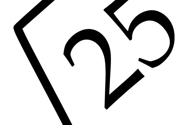 Mathematical Square Root Symbol