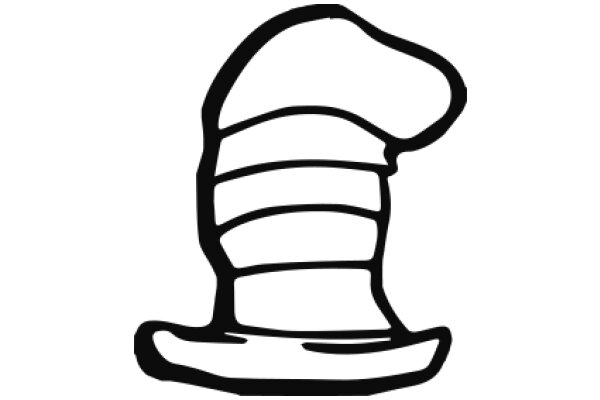A Simple Line Drawing of a Chef's Hat