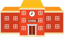 A Vibrant Schoolhouse Illustration
