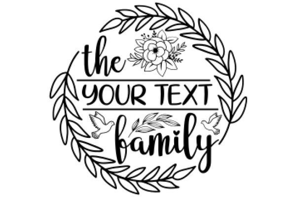 The Text Family: AFamily Tree with a Floral Border