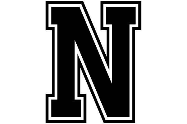 Stylized Letter 'N' with a Modern Twist