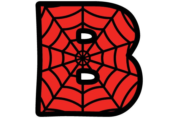 Spider Web Letter B