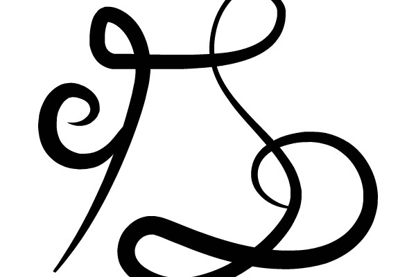 Elegant Black Ink Flourish Design