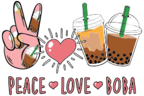 Peace, Love, and Boba: A Graphic Illustration of a Popular Beverage and a Universal Symbol of Peace