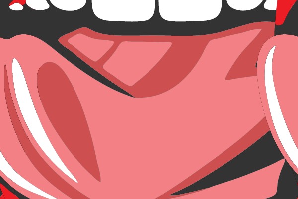 Expression of Joy Through a Licking Tongue