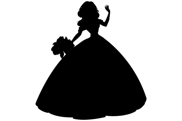 Silhouette of a Celebratory Dance