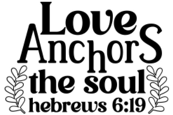 Love, Anchors, and the Soul: A Biblical Reference to Hebrews 6:19