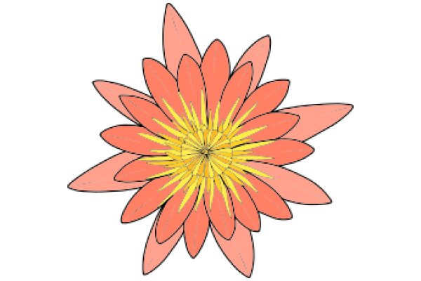 Vibrant Flower Illustration: A Colorful Display of Nature's Beauty