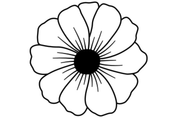 Simplicity in Art: A Flower