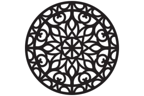 Intricate Black Pattern Design