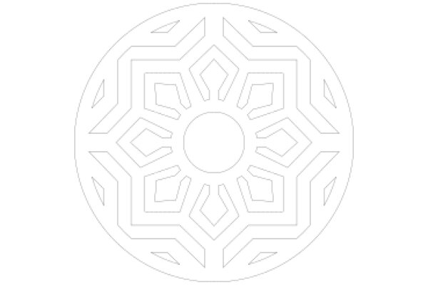 Intricate Geometric Design: A Symmetrical Pattern of Lines and Curves