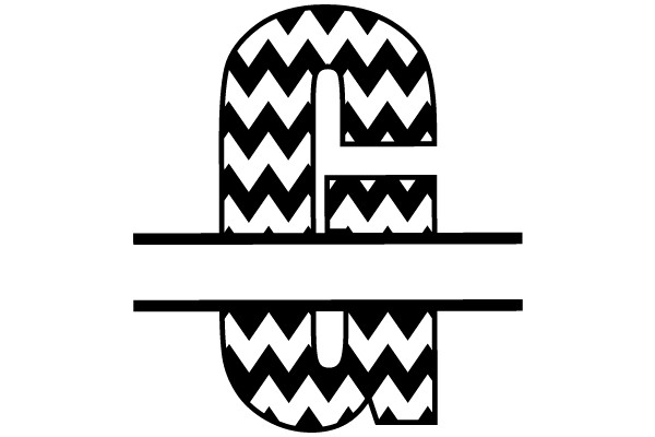 Chevron Patterned Typographic Design