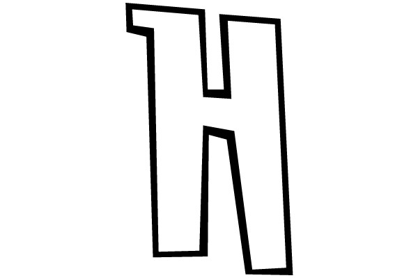 Bold Letter 'H'