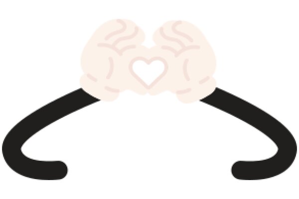 A Playful Twist on a Classic Symbol: A Heart-Shaped Earring with a Black Hook Earring