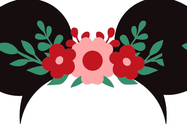 Floral Ears Clip Art