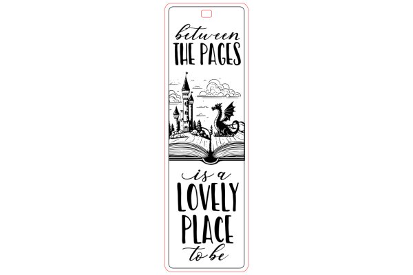 A Lovely Place to Be: A Quaint Book Cover with a Castle and a Dragon