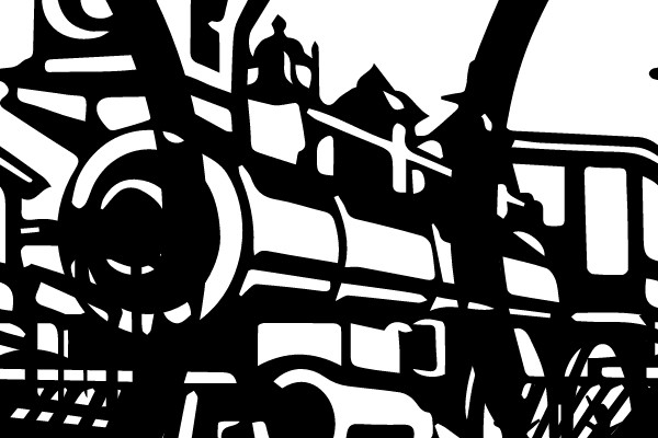 Vintage Steam Locomotive in Motion