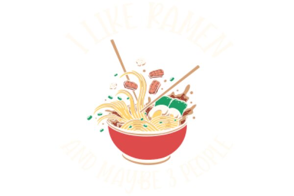 A Delicious Bowl of Ramen, Served with a Side of Sushi and Chopsticks, Ready to Be Enjoyed.