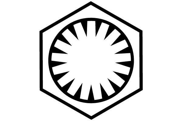 A Symbolic Shield Emblem with Radiating Design