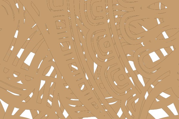 Intricate Design: A Detailed Illustration of an Elephant's Head