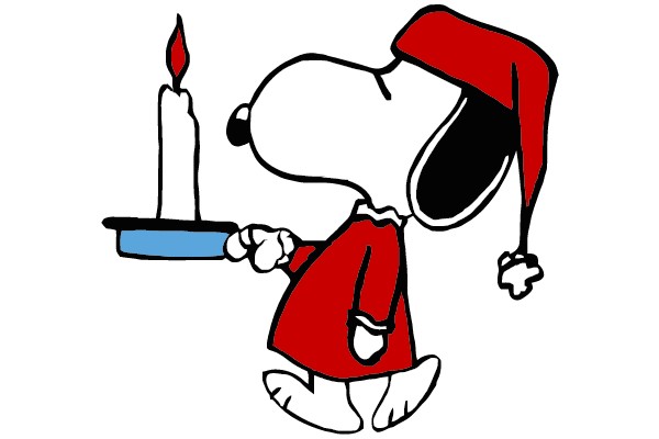 Snoopy's Christmas Candle