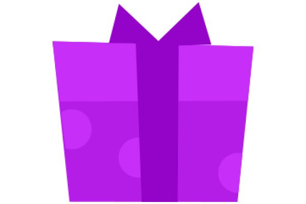 Vibrant Purple Gift Box with a Simple Design
