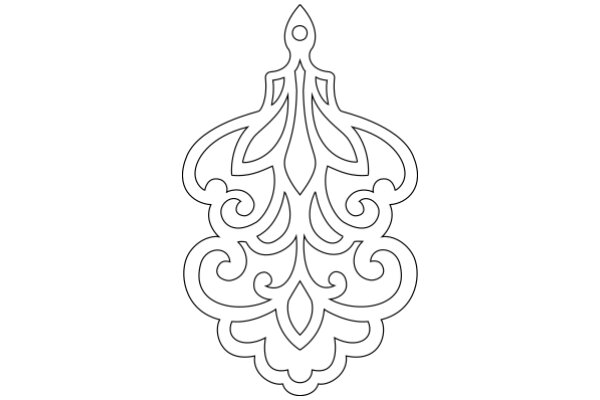 Stylized Artwork: Intricate Design with Geometric Patterns and Ornamental Details