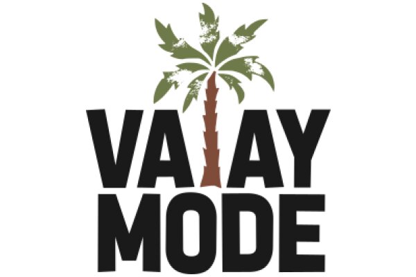 Va'ay Mode: A Graphic Design of a Palm Tree and the Text 'Va'ay Mode' in a Stylized Font