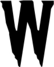 A Simple Black and White Image with a Letter 'W' in the Center.