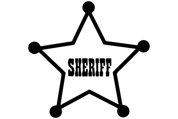 Star with 'SHERIFF' Text