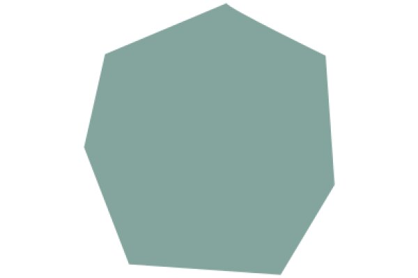 A Solid Geometric Shape in a Soft Light Blue Color