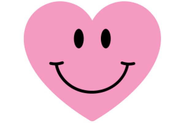 A Smiling Pink Heart Emoji